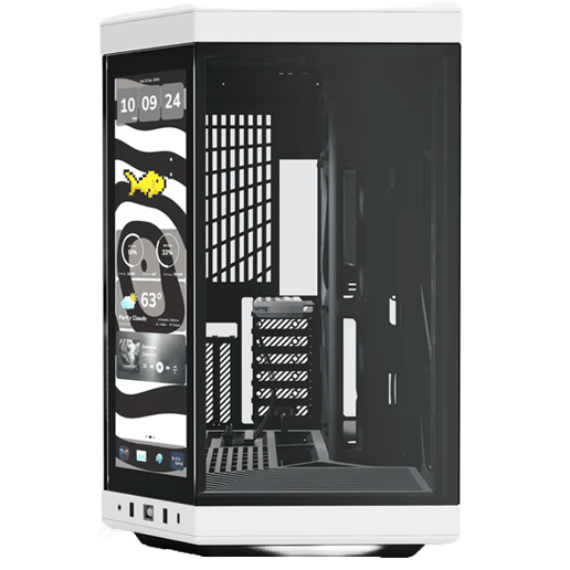HYTE Y70 Touch Infinite Mid Tower Gaming Case - Black/White 